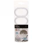 Набор колец для шторы в ванную 12шт белые