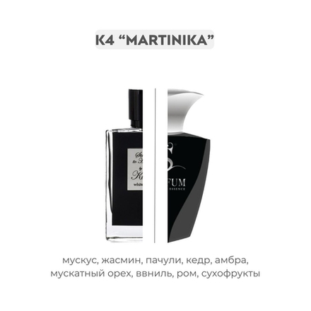K4 MARTINIKA по мотивам Straight to heaven white crystal by Kilian, парфюмерная вода