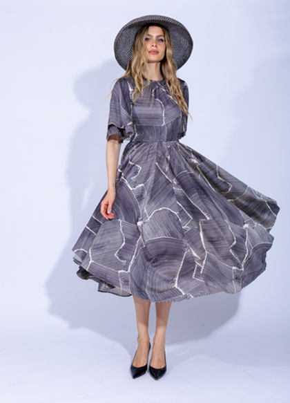 Женское дизайнерское черное платье с поясом