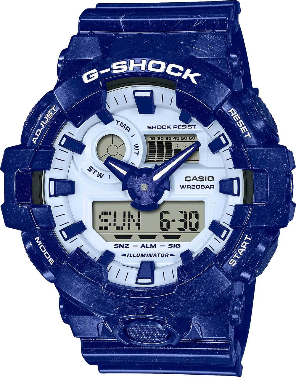 Мужские наручные часы Casio G-Shock GA-700BWP-2A лимитированные