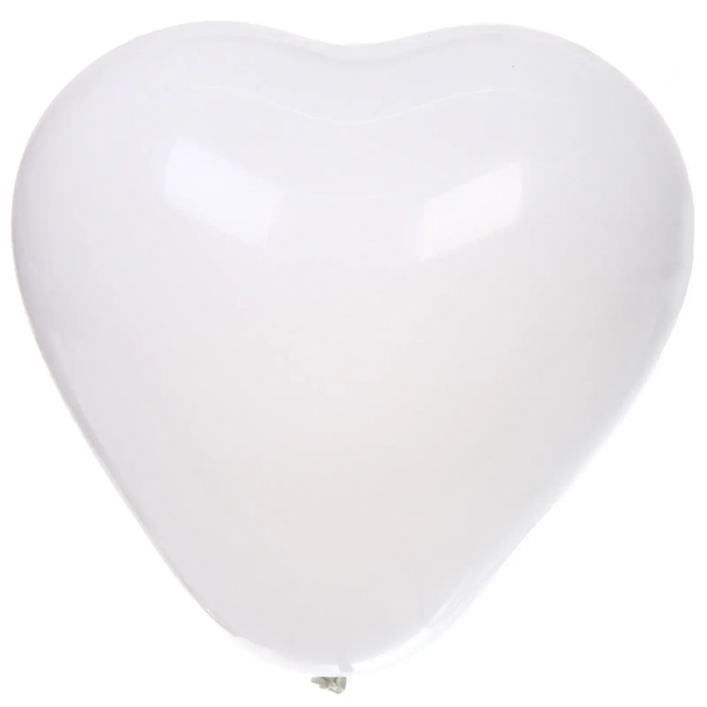 Воздушные шары»Сердце» 10»/25 см (набор 50 шт), белый/розовый/красный