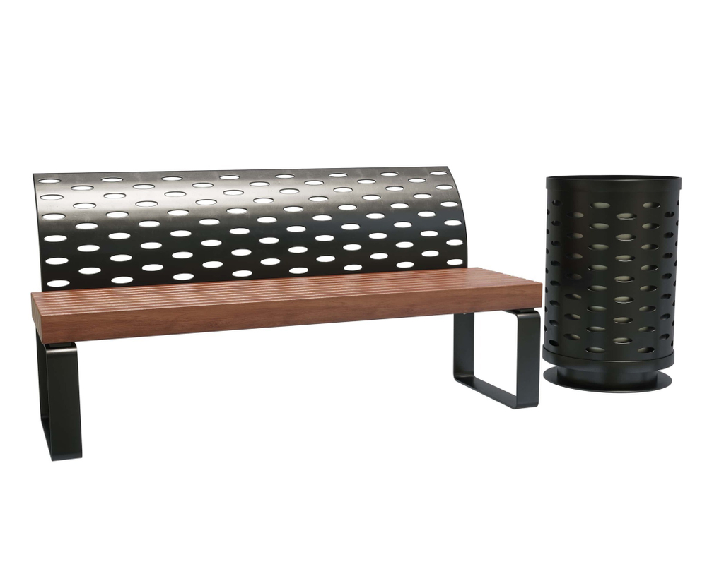 Скамейка стальная «Галактика»