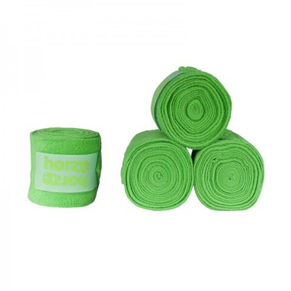 HORZE Бинты флисовые на липучке, светло-зеленые