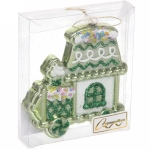 Ёлочная игрушка «Пряничная машина» 9,5*2*10,5 см, зеленый