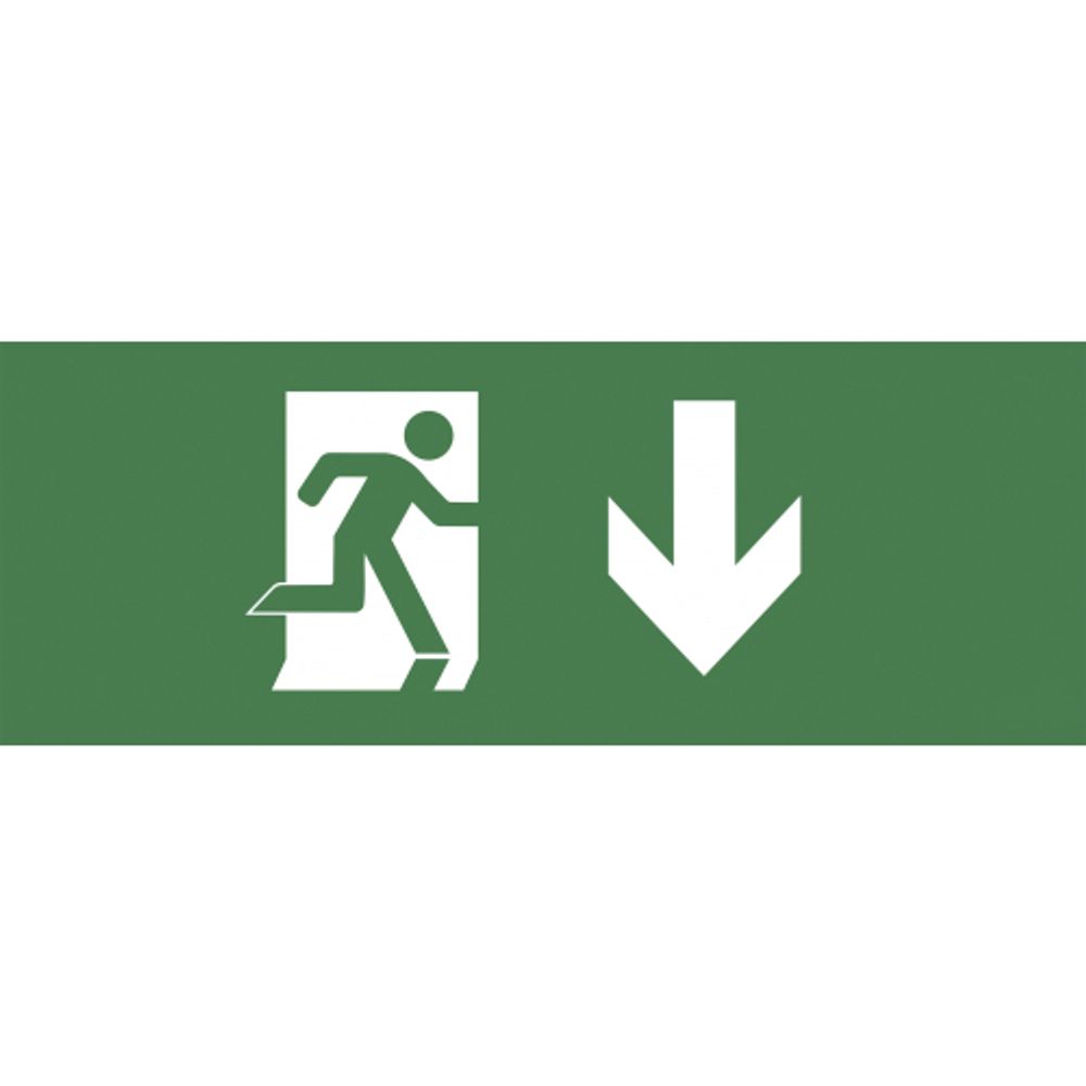 Самоклеящаяся этикетка ЭРА INFO-DBA-003 200х60мм Фигура/стрелка вниз DBA