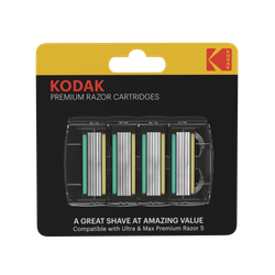 Сменные кассеты для бритья Kodak Premium Razor 5 лезвий 4 штуки