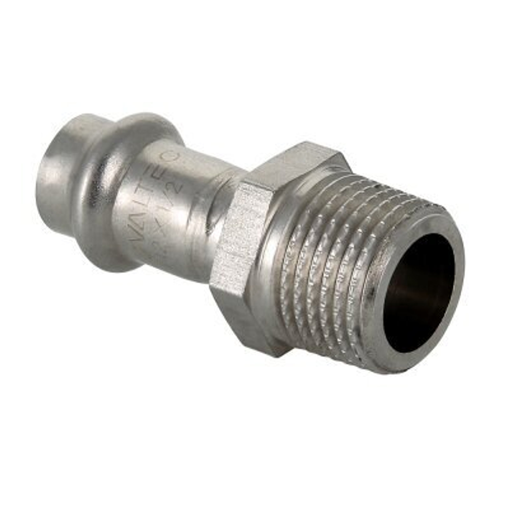 Пресс-фитинг из нержавеющей стали с наружной резьбой VALTEC 28 х 3/4*