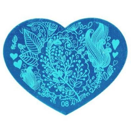 Трафарет металлический для стемпинга, ризографа №08