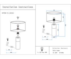 Kink Light 07700-1T,19-20(01) Настольная лампа Тайла