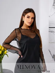 Платье 2038-чёрный Minova