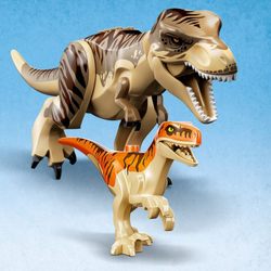 Конструктор LEGO Jurassic World - Побег тираннозавра Рекса и атроцираптора 76948