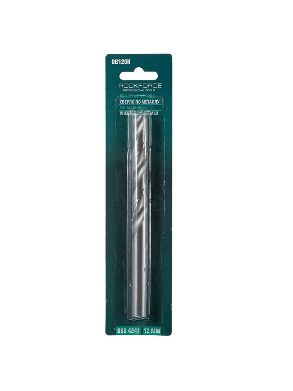 Сверло по металлу 12мм HSS, в блистере RockForce##Rock FORCE RF-DB120H