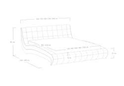 Кровать Milano (200x200)