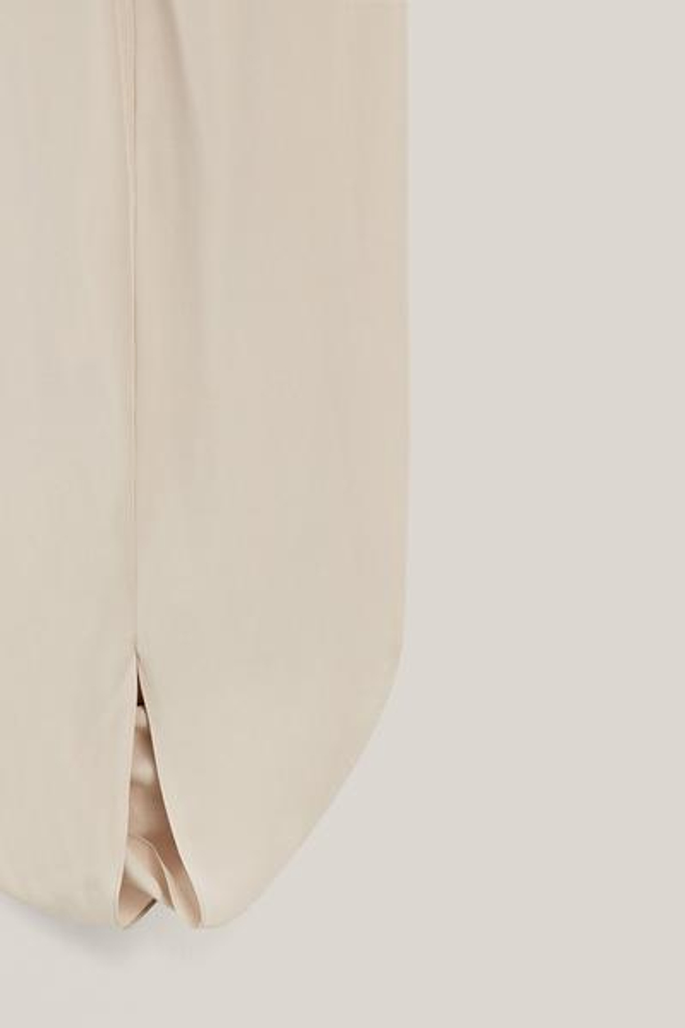 Massimo Dutti Платье из 100% шелка - Limited Edition, жемчужно-бежевый