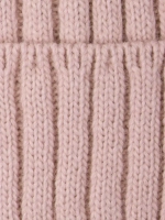 Шапка зимняя детская с помпонами и манишка