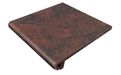 Клинкерная ступень-флорентинер Gres Aragon Jasper Rojo 330*325*18(53) мм 901638