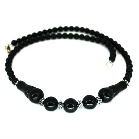 Бусы "Мариша" гагат