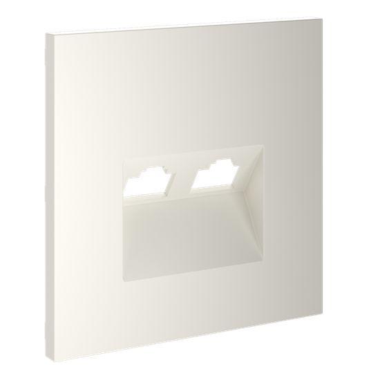 Накладка для розетки компьютерной двойной RJ45+RJ45 кат.6, S70 (хлопок)