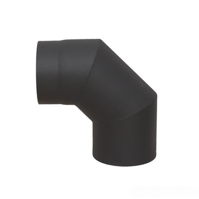 Отвод КПД чёрный 90° D150 мм (сталь 2 мм)