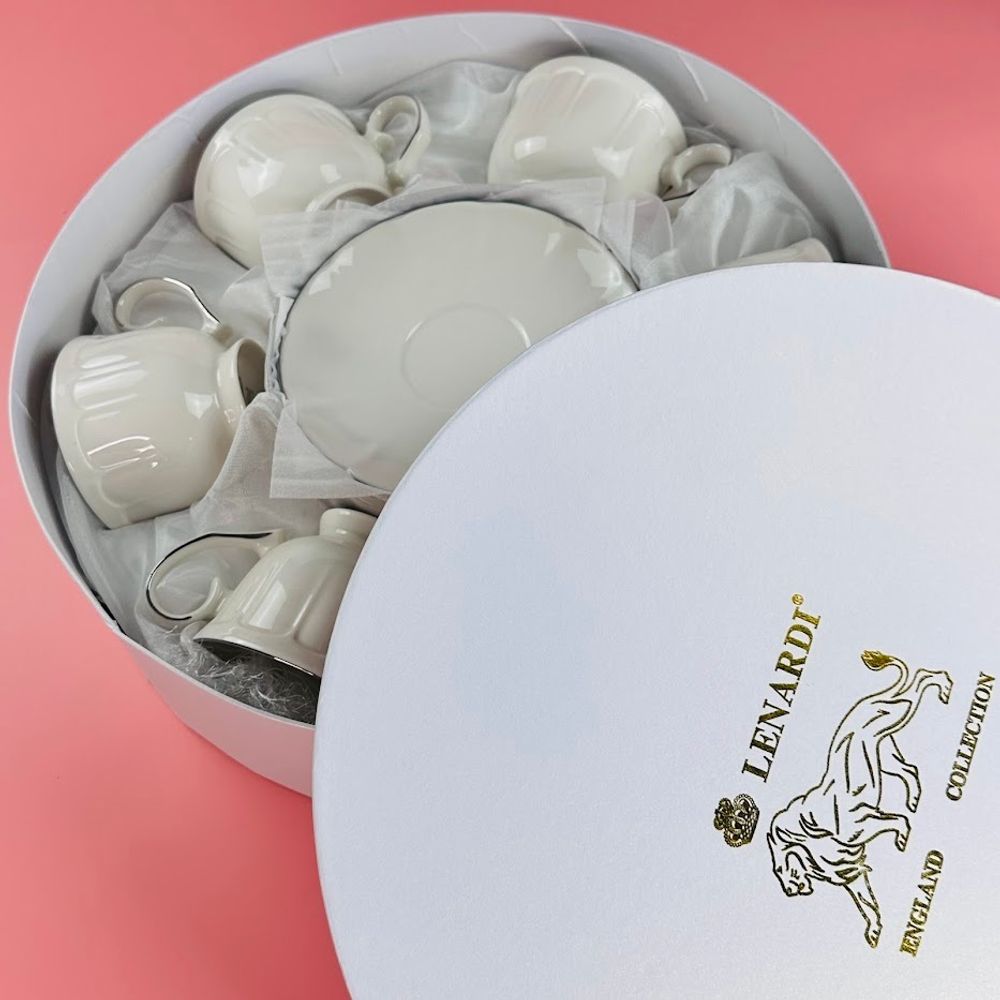 Lenardi 305-104 Чайный набор 12пр. 250мл в под.уп.(х6)Фарфор