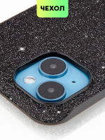 Чехол BROSCORP для Apple iPhone 14 оптом (арт. IP14-CRYSTAL-BLACK)