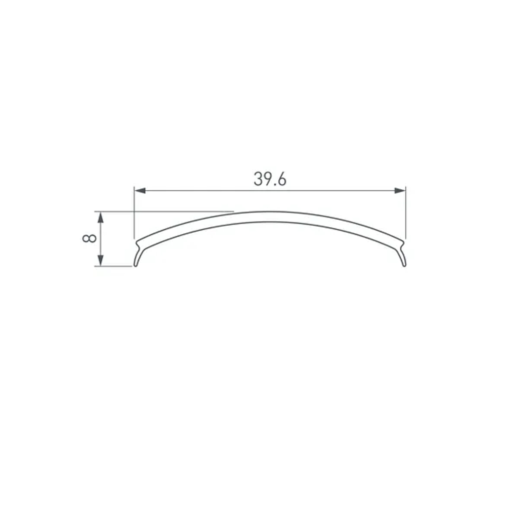Экран матовый KLUS-P45-2000 Round OPAL (Arlight, Пластик) 020900