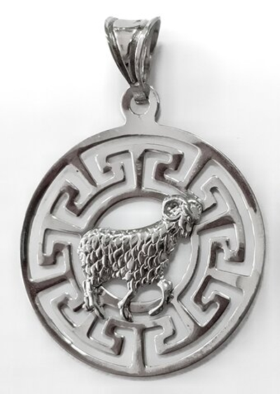 Ювелирная подвеска из серебра "Овен"