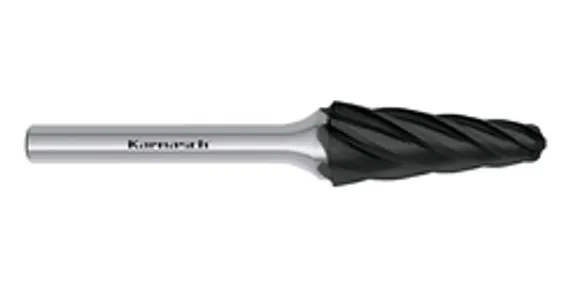 Борфреза твердосплавная Karnasch форма A, 1,5х6х3х38 мм, насечка HP-4, покрытие Blue-Tec, арт. 11.5002-015