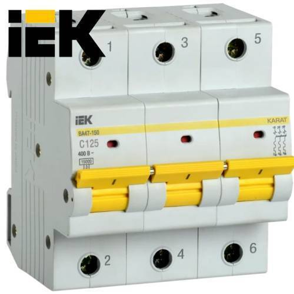 Автоматический выключатель IEK 3-Р 125А