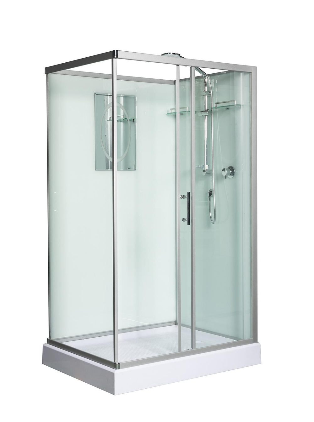Душевая кабина WeltWasser  WW500 LAINE 1211 120х90 см,  прозрачное стекло, поддон низкий