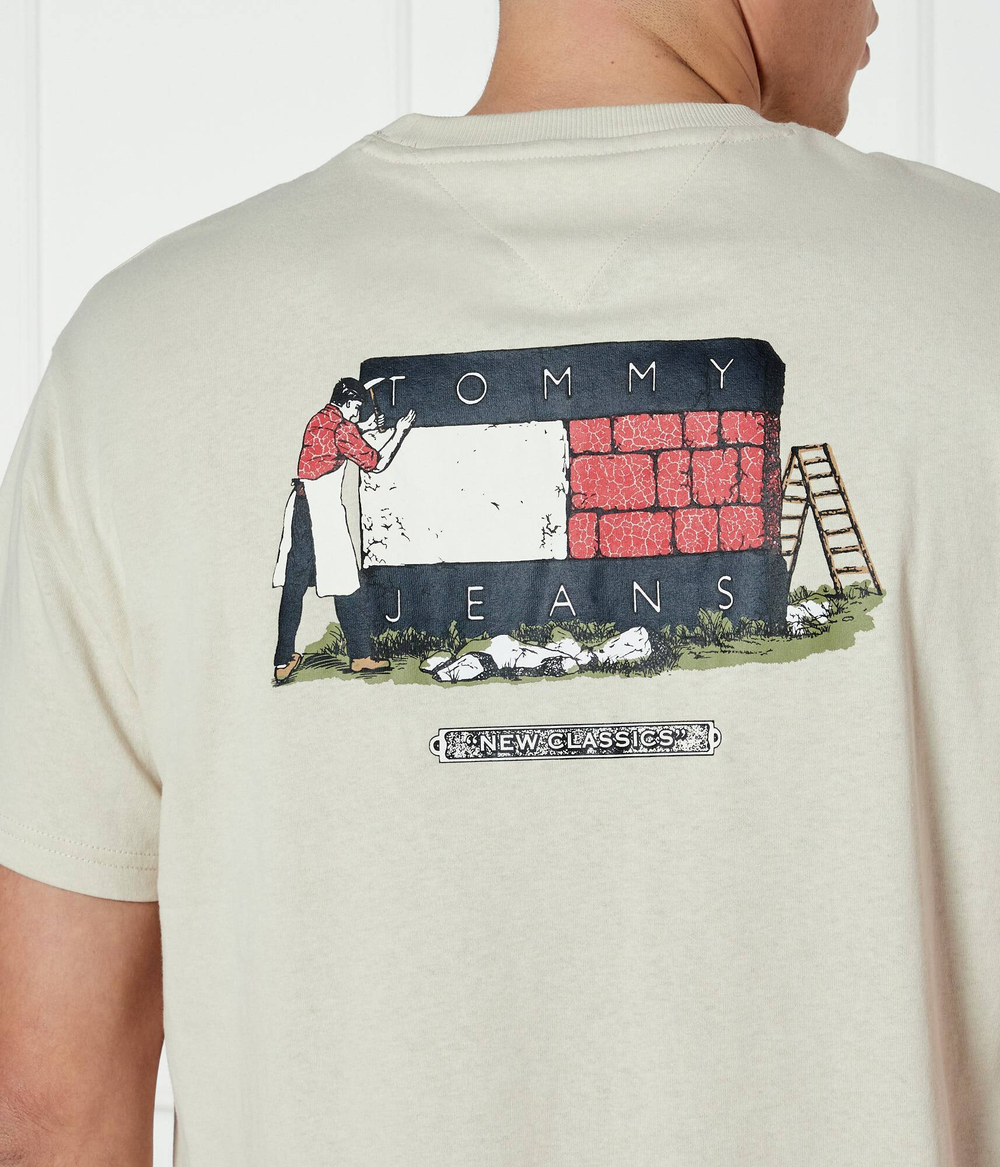 Футболка Tommy Jeans - бежевый(DM0DM20351)
