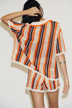 ZARA КАРДИГАН ПОЛО, РАЗНОЦВЕТНЫЙ