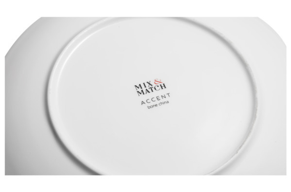 Тарелка закусочная углубленная 21см Mix&Match Акцент