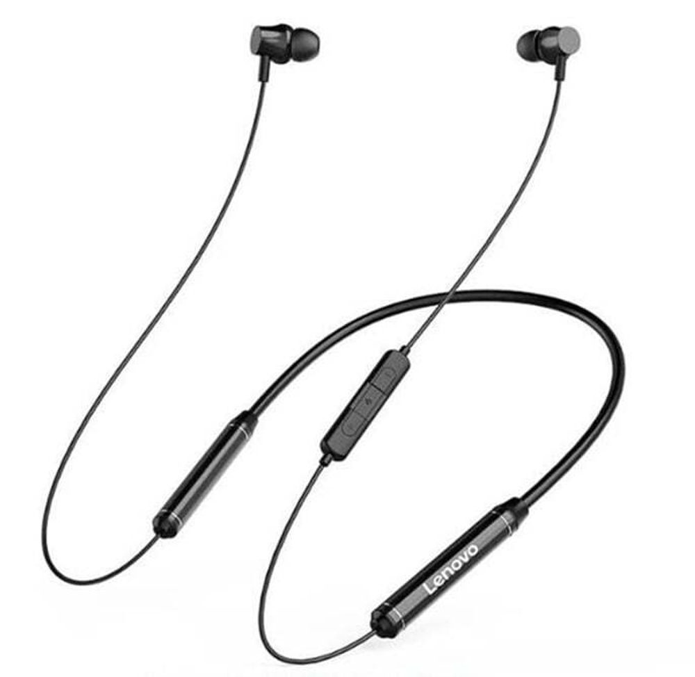 Спортивные наушники Bluetooth Lenovo QE08 (черный)