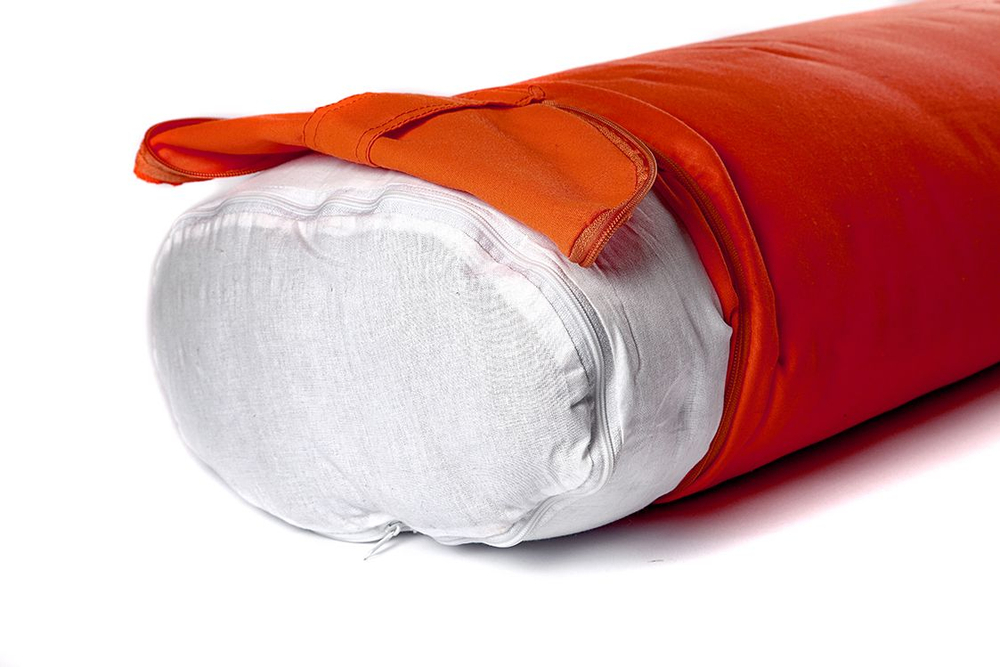 Болстер для йоги Айенгара прямоугольный шерстяной 60 см