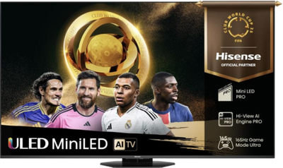 Телевизор QLED Hisense 55" 55U8Q темно-серый 4K Ultra HD 165Hz DVB-T DVB-T2 DVB-C DVB-S DVB-S2 USB WiFi Smart TV