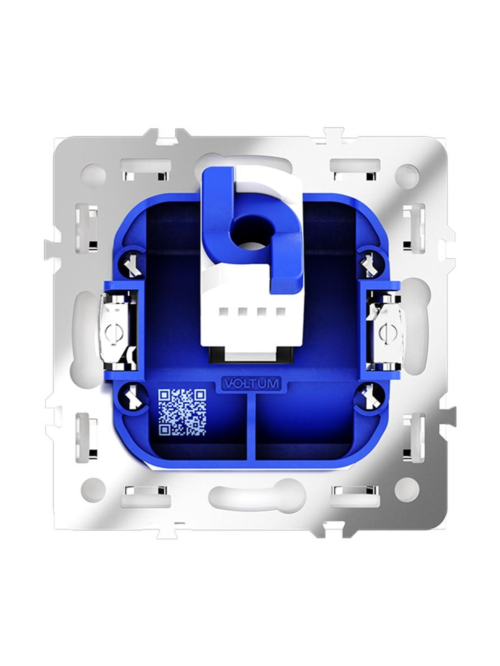 Розетка компьютерная 1-м СП S70 RJ45 кат.6 механизм бел. глянцевый Voltum VLS060101