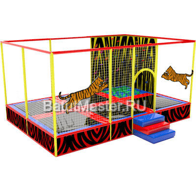 Батутная арена "Тигр" 6,5x4,5x3 м
