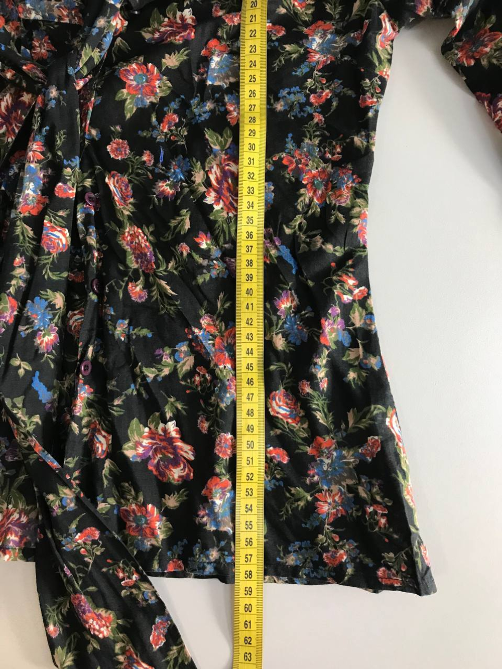 Блузка Tu с цветочным принтом, маркировка 8, визуально на 42 размер