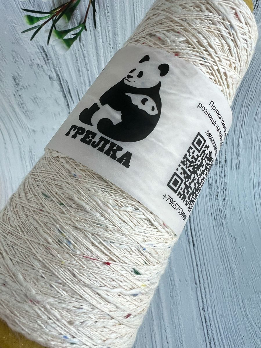 Хлопковая трикотажная пряжа для вязания Fiammato Dots