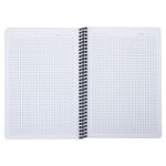 Тетрадь А5, 80 листов, BRAUBERG "Metropolis", спираль пластиковая, клетка, обложка пластик, ОРАНЖЕВЫЙ, 403400