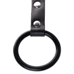 Черно-серебристые зажимы для сосков с кольцом для пениса ToyFa Metal 712050