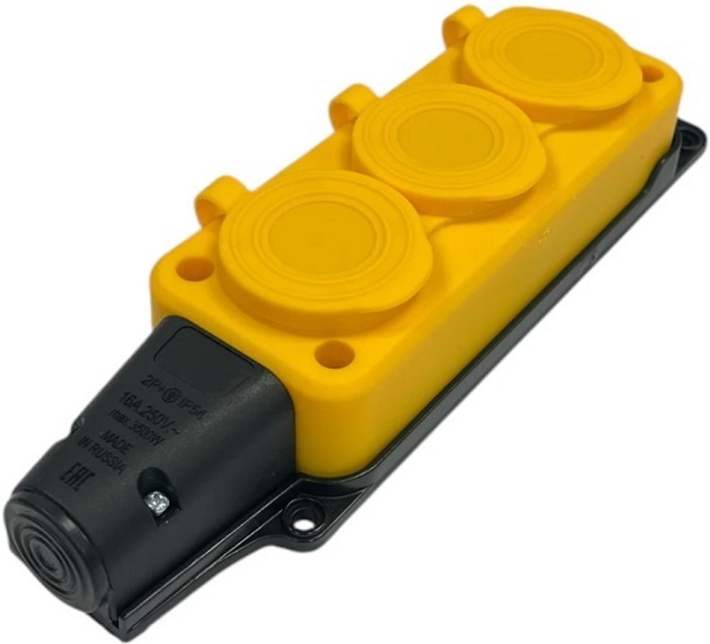 Удлинитель силовой iTOK i-CONNECT-COLOR-SUR-PVS-315-3-54-40-YELLOW