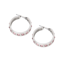 "Транч" серьги в серебряном покрытии из коллекции "Elementary" от Jenavi с замком конго