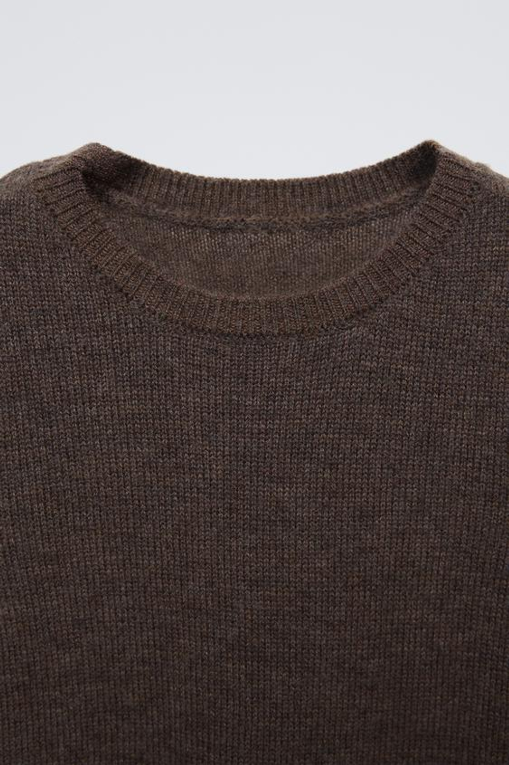 ZARA ПЛАТЬЕ ИЗ 100% ШЕРСТИ, ШОКОЛАДНЫЙ