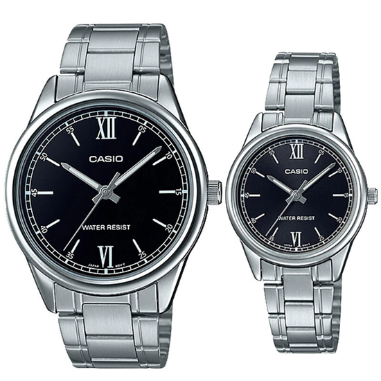 Парные часы Casio Standard: MTP-V005D-1B2 и LTP-V005D-1B2