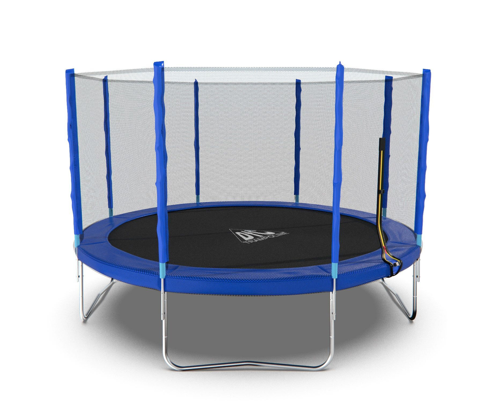 Батут DFC Trampoline Fitness с сеткой 12ft Синий