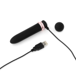 Черная вибропуля Satisfaction Powerful Bullet - 11,7 см. (Цвет: черный)