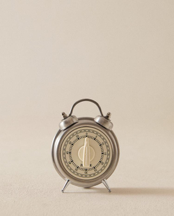 ZARA HOME МЕХАНИЧЕСКИЙ ТАЙМЕР, СТАЛЬНОЙ СЕРЫЙ