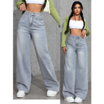 Женские широкие джинсы